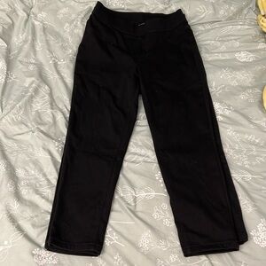 2 pairs of cropped black jeggings
